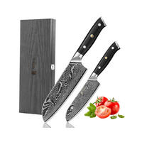 MESSERSET 2-tlg. 12,5–18 cm - Schwarz, Metall - Wakoli