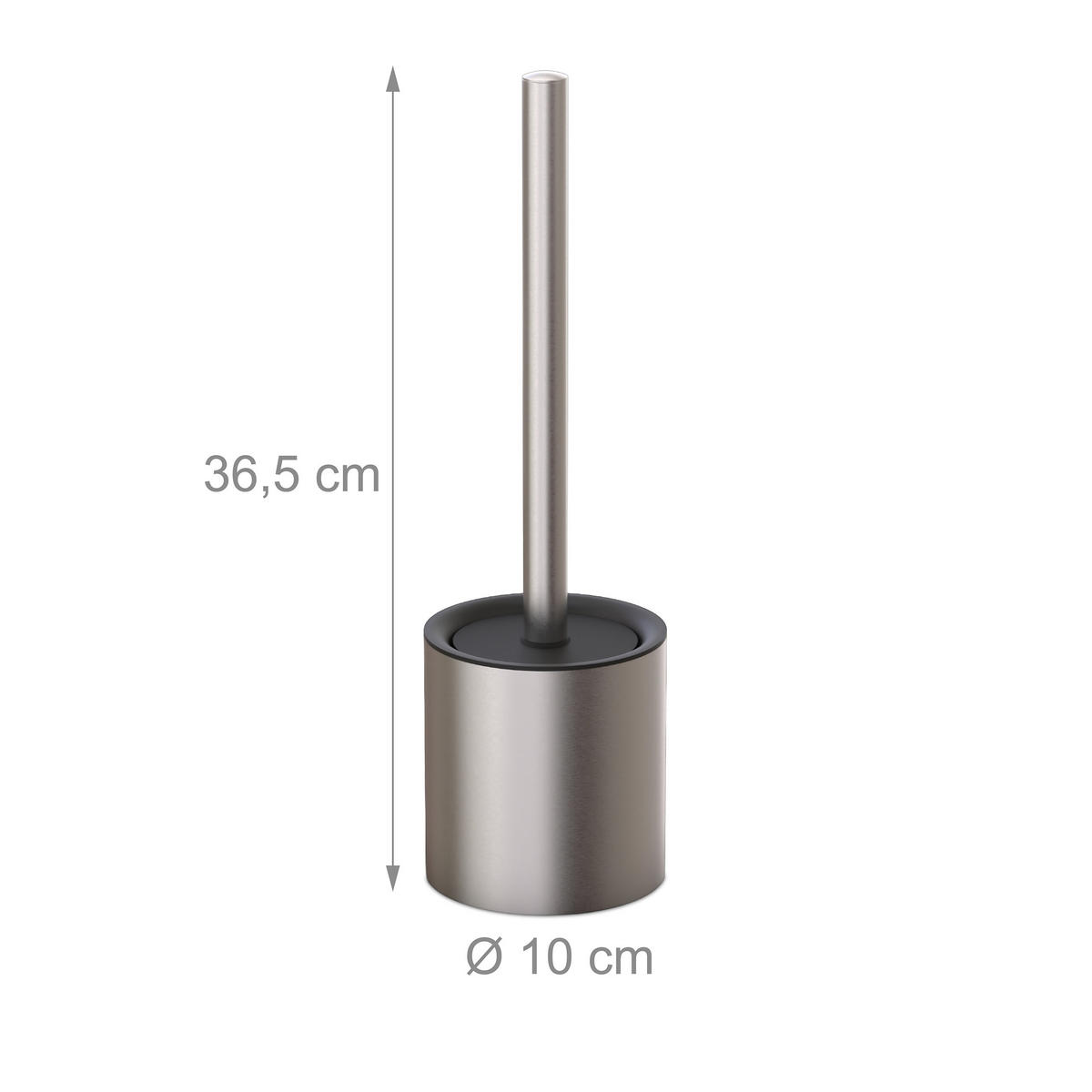 WC-BÜRSTENHALTER - Multicolor, Kunststoff/Metall (10/36.5/10cm) - Relaxdays