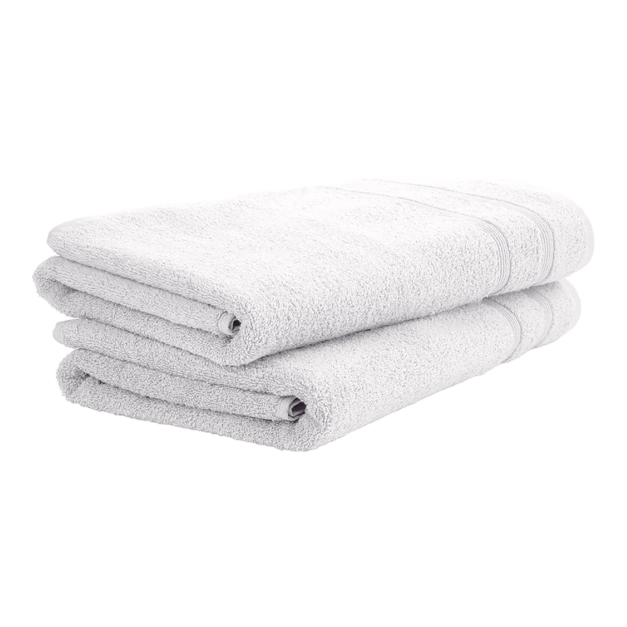 DUSCHTUCHSET Brooklyn - 2-teilig - 70x140 cm - Weiß - Weiß, Textil (70/140cm) - Uncover by Schiesser