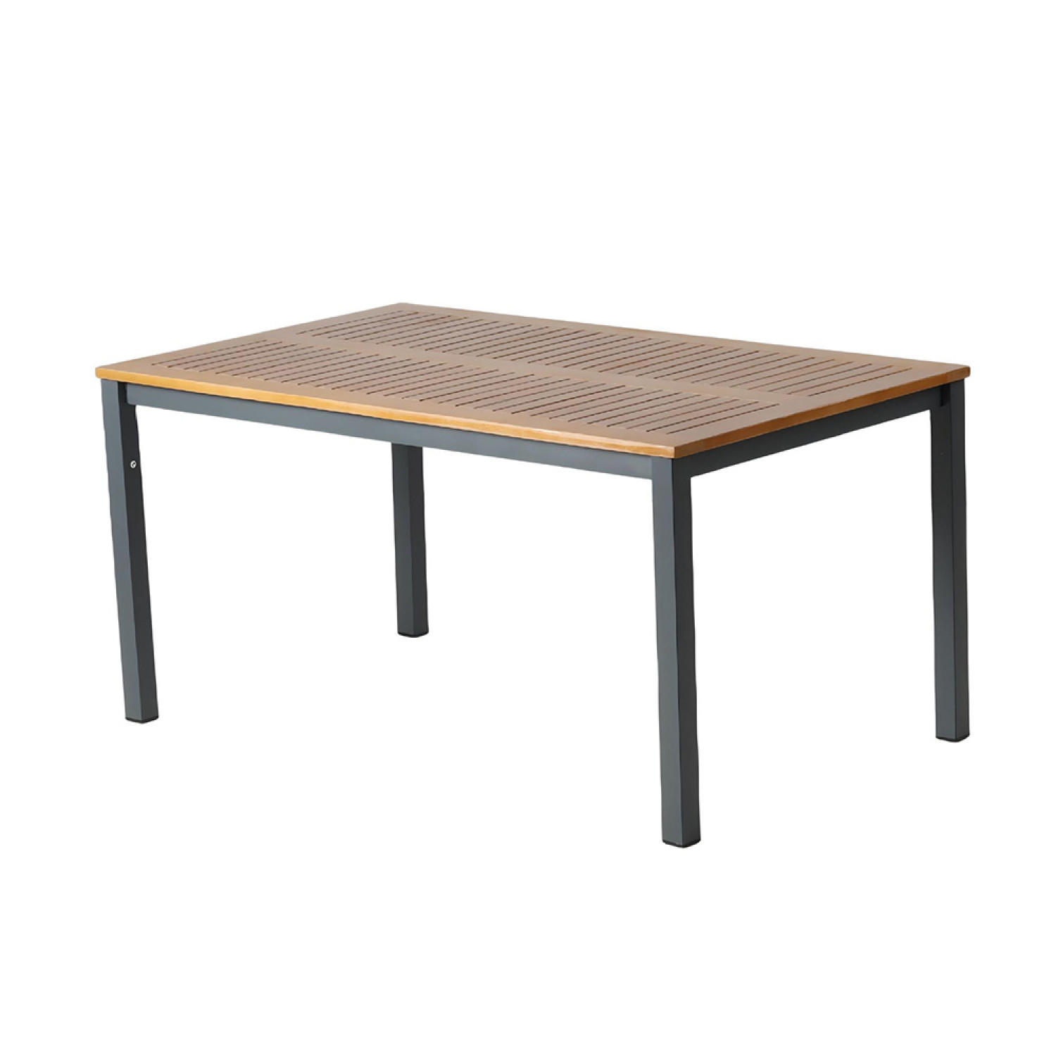 TISCH Bago Braun 6 Personen Aus Holz - Braun, Metall (150/90/74cm) - Concept Usine