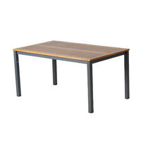 TISCH Bago Braun 6 Personen Aus Holz - Braun, Metall (150/90/74cm) - Concept Usine