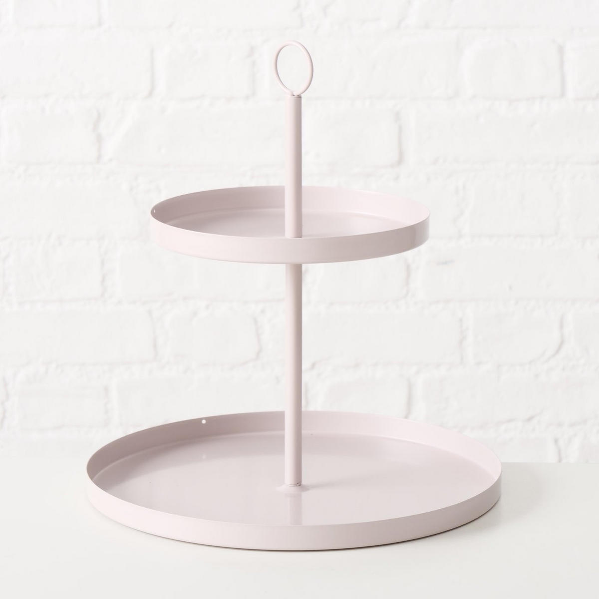 ETAGERE aus Metall Samina Beige 30/30/33 cm - Beige, Metall (30/33cm) - Boltze Home