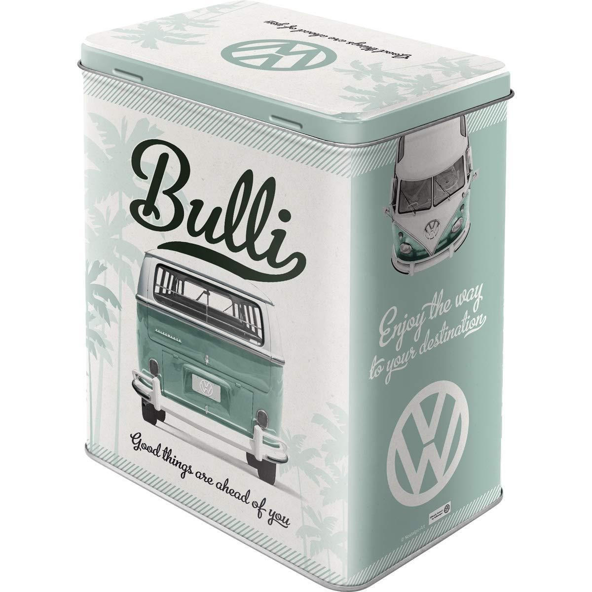 VORRATSDOSE L Volkswagen VW Bulli Good things are ahead of you - Multicolor, Metall (14/20/10cm) - Nostalgic-Art