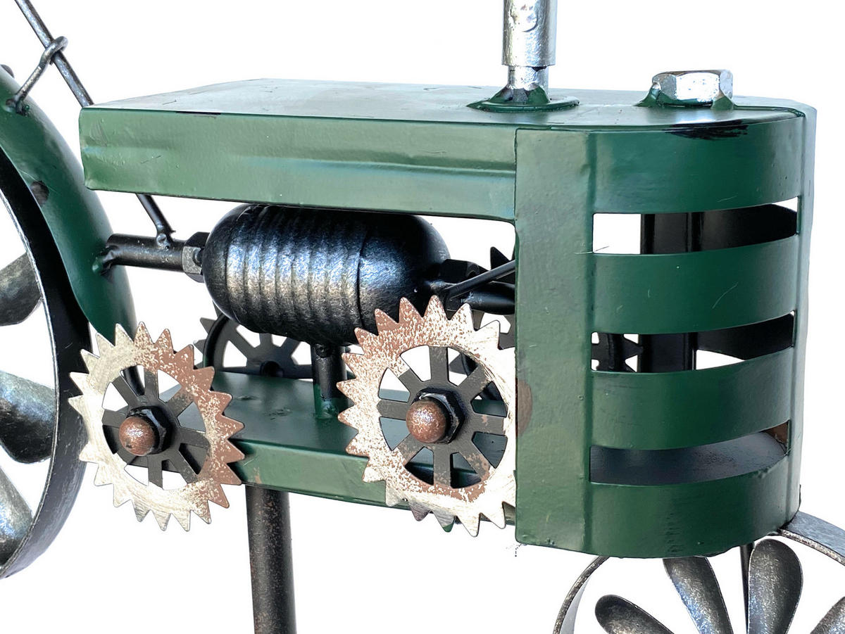 GARTENSTECKER Metall Traktor XL 160 cm Trecker Grün - Grün, Metall (45/160/9.5cm) - DanDiBo