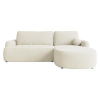 ECKSOFA Loridu, Seite: Rechts - Schwarz/Naturfarben, Holz/Kunststoff (250/174cm) - MIRJAN24