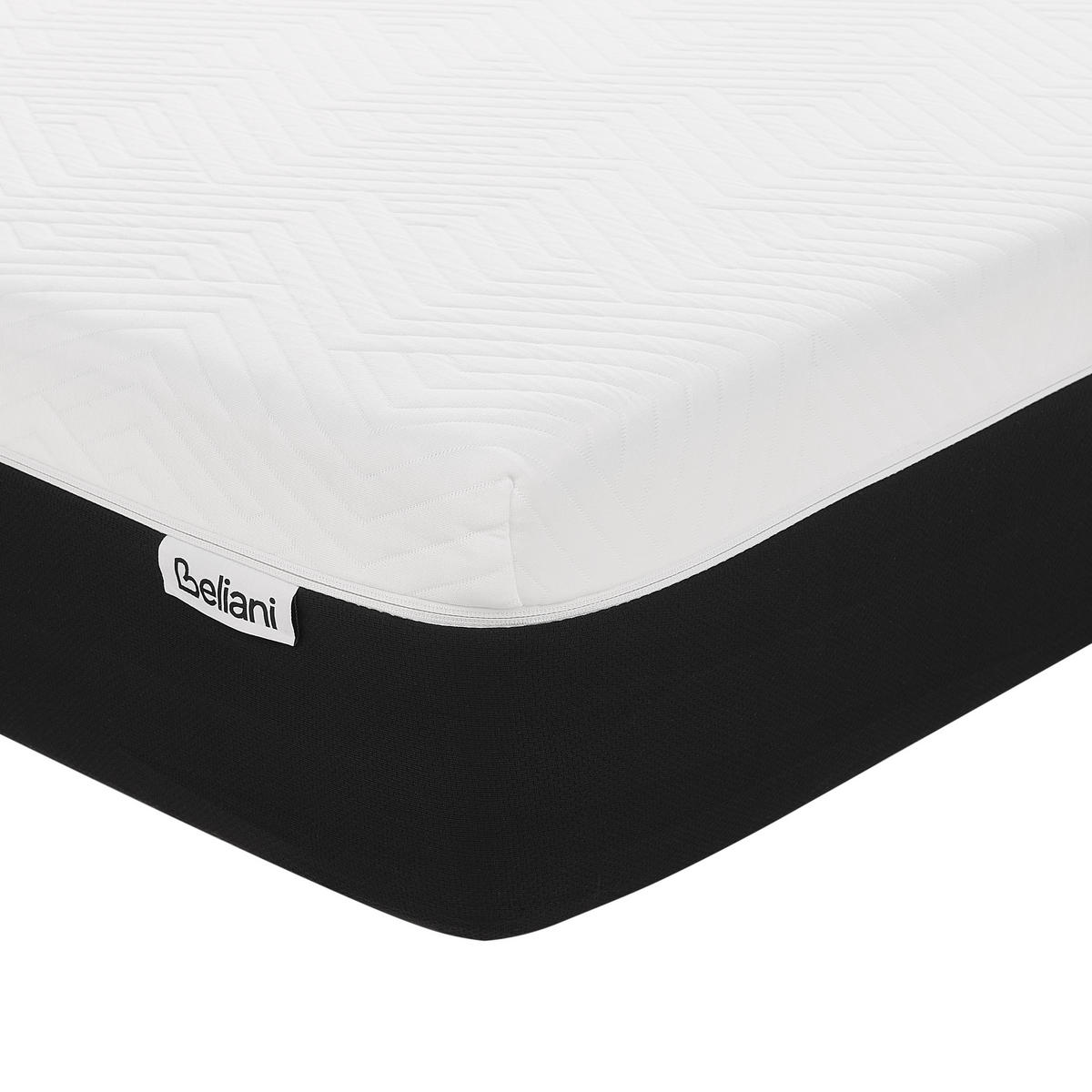 GEL-MEMORY-SCHAUMMATRATZE H3/4 Fest 180/200 cm Spongy - Weiß, Textil (180/200cm) - Beliani