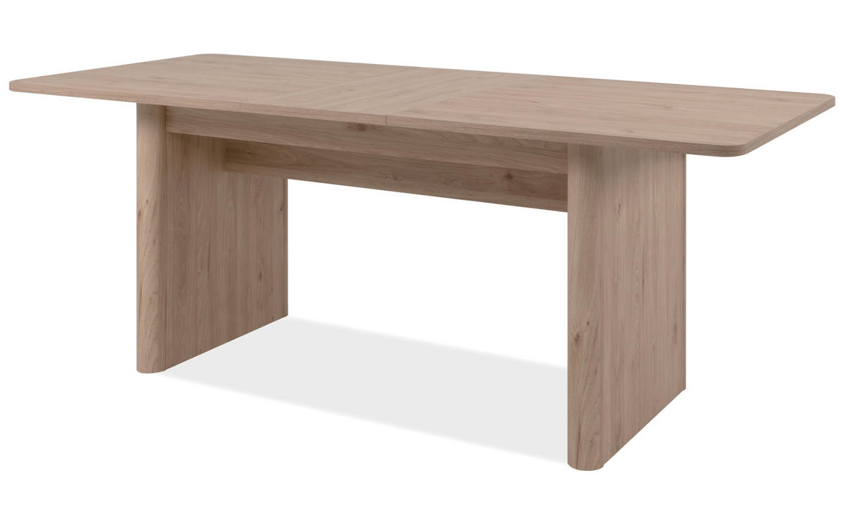 ESSTISCH Hickory Walnuss, Küchentisch ausziehbar 160 - 200 x 90 cm - Walnussfarben, Holzwerkstoff (160/90/75cm) - Furn.Design