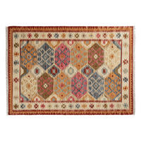 TEPPICH in bunten Farben 160 x 230 cm MOHA - Bordeaux, Textil (160/230cm) - Miliboo