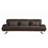 2 Sitzer SOFA Pegasus Samt Braun - Braun, Textil/Metall (205/90/105cm) - Villa Möbel