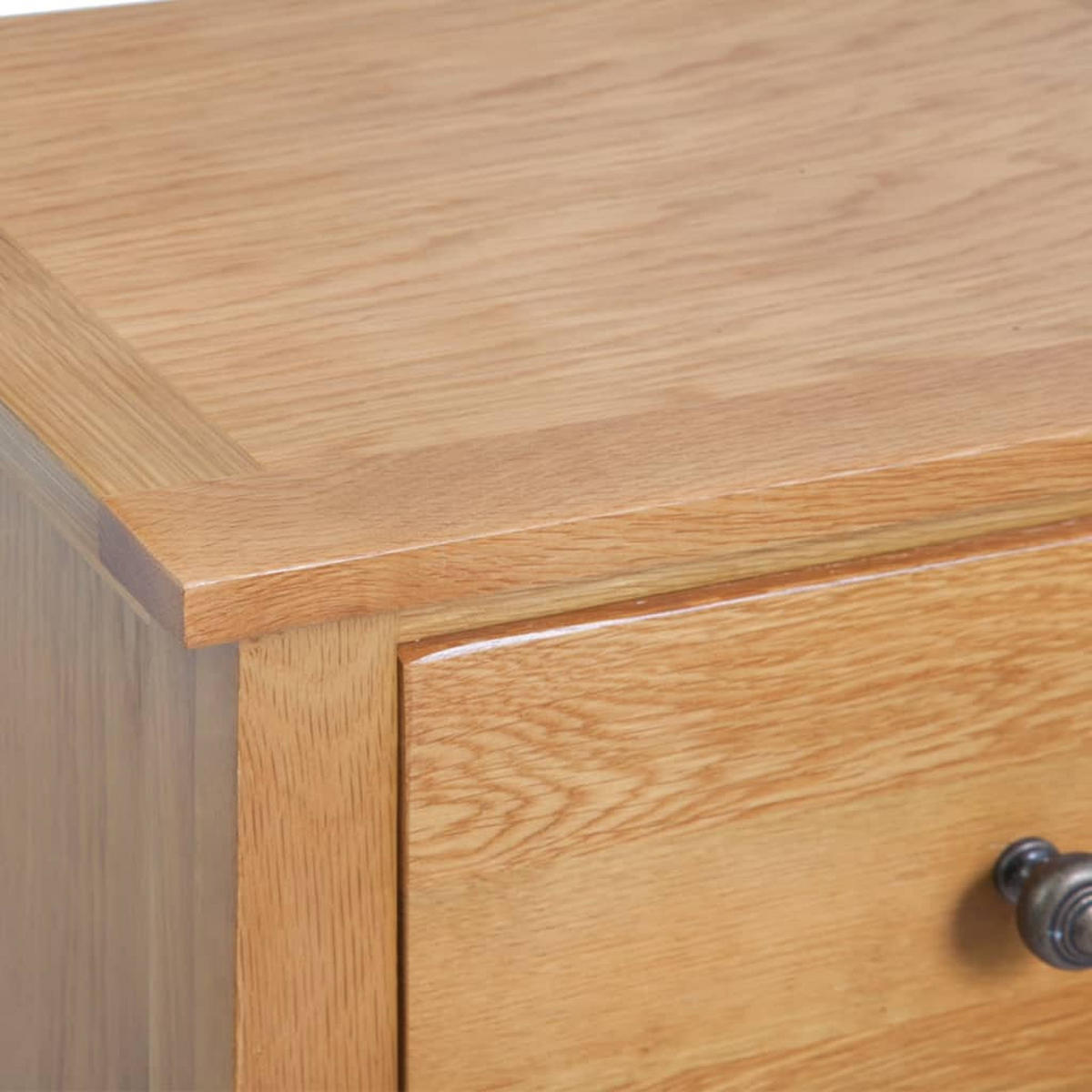 HOHE Kommode Mit Schubladen 45/32/110 Cm Massivholz Eiche - Braun, Holz (32/110/45cm) - vidaXL