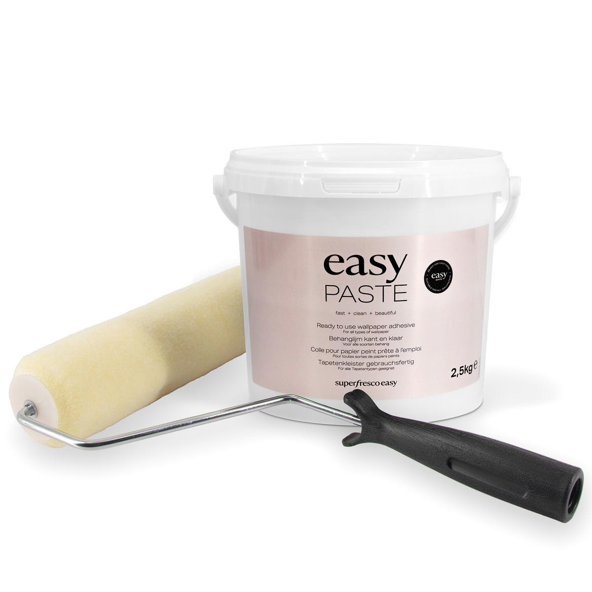 TAPETENKLEISTER Gebrauchsfertiger 2.5L - Transparent, Karton/Naturmaterialien - Superfresco Easy
