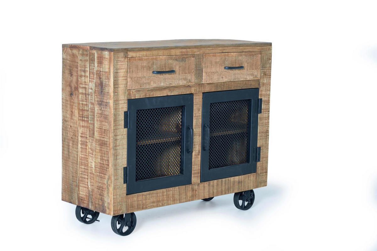 SIDEBOARD aus Mangoholz - Braun, Holz (38/85/100cm) - Giner y Colomer