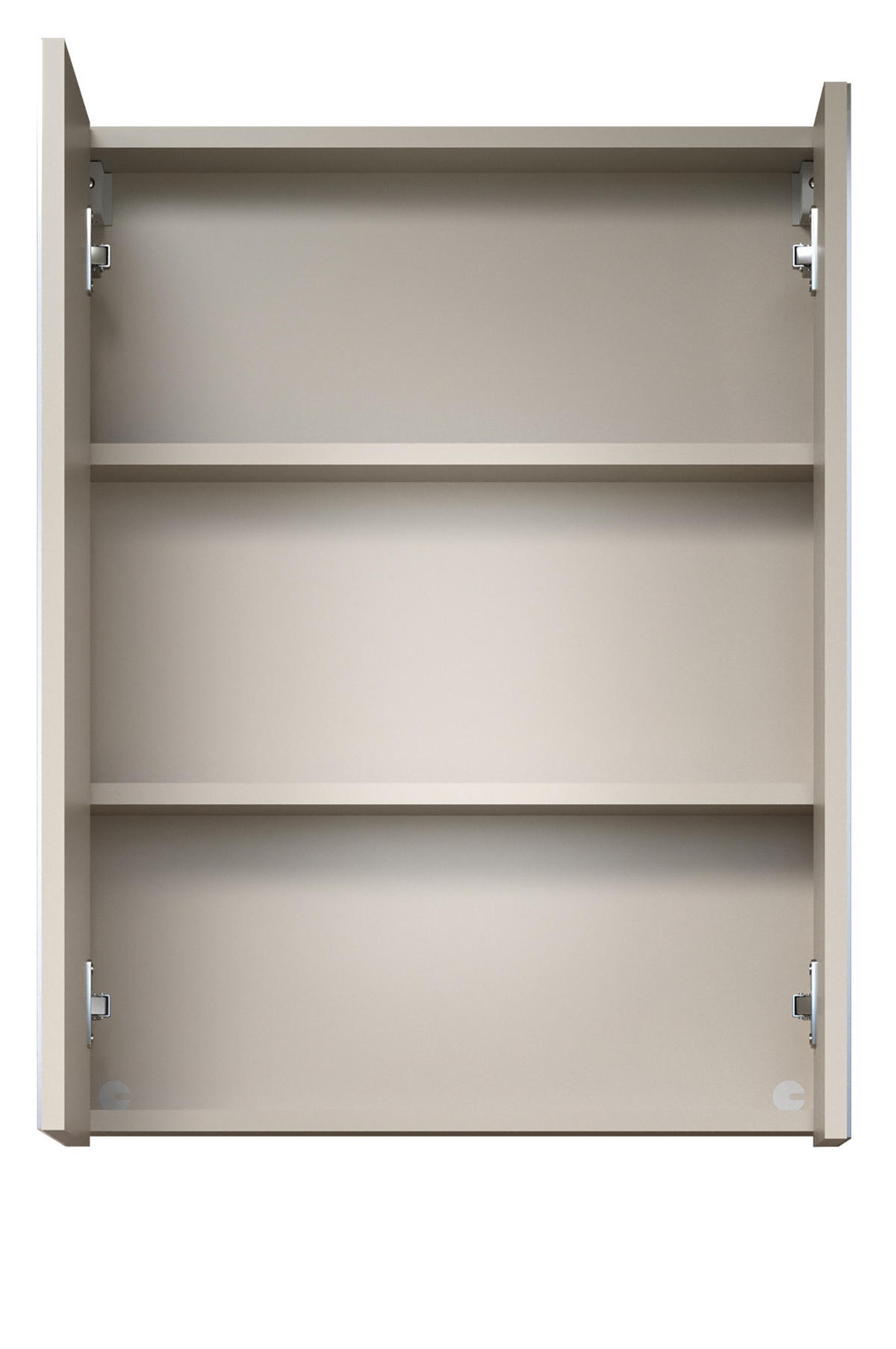 SPIEGELSCHRANK Kaschmir 60 x 77 cm, Badschrank 2-türig - Kaschmir/Silberfarben, Glas/Holzwerkstoff (60/77/17cm) - Top.Furn