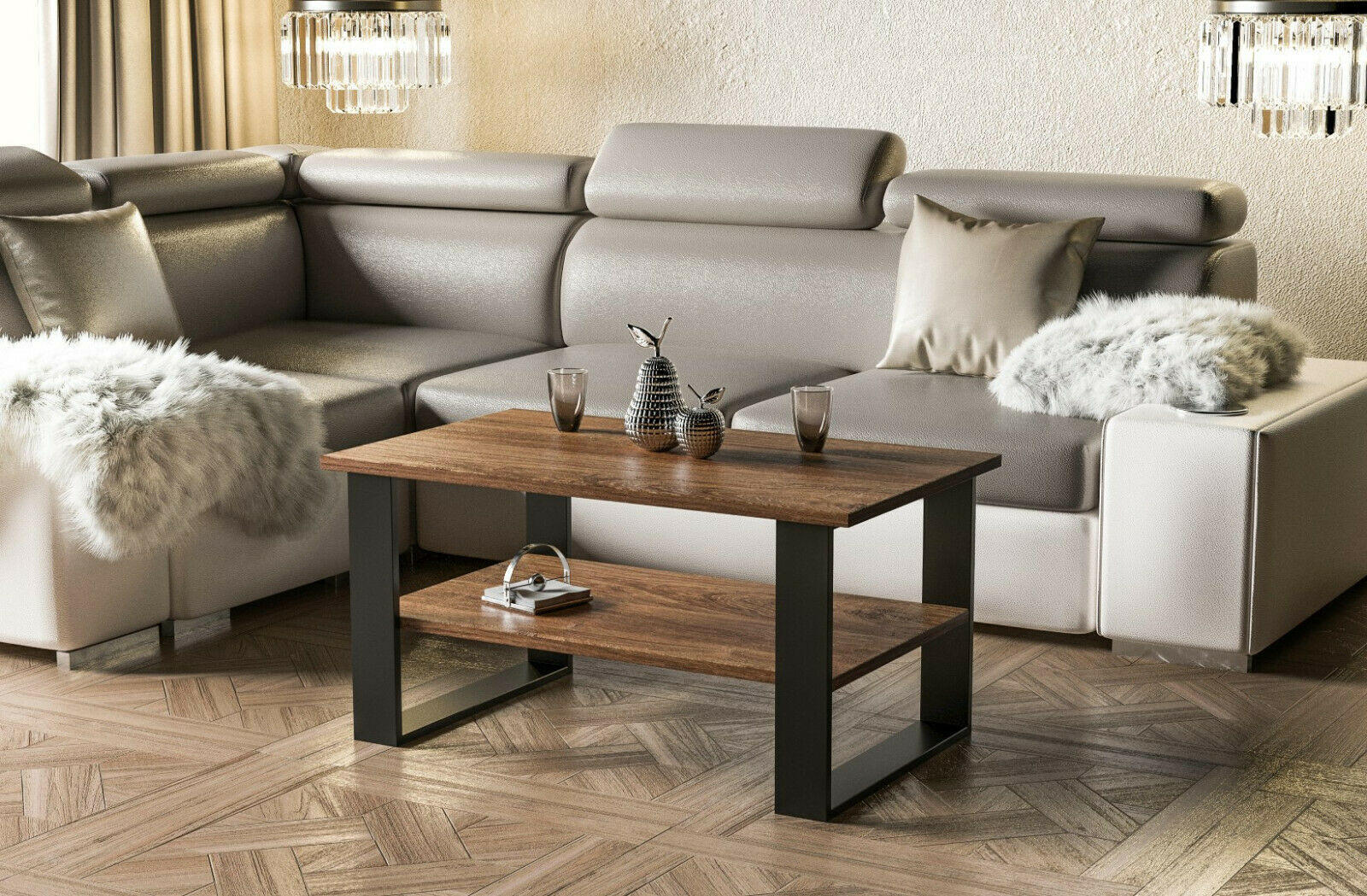 COUCHTISCH Inga - Eiche San Remo, Holzwerkstoff (110/65/53cm) - Endo-Moebel