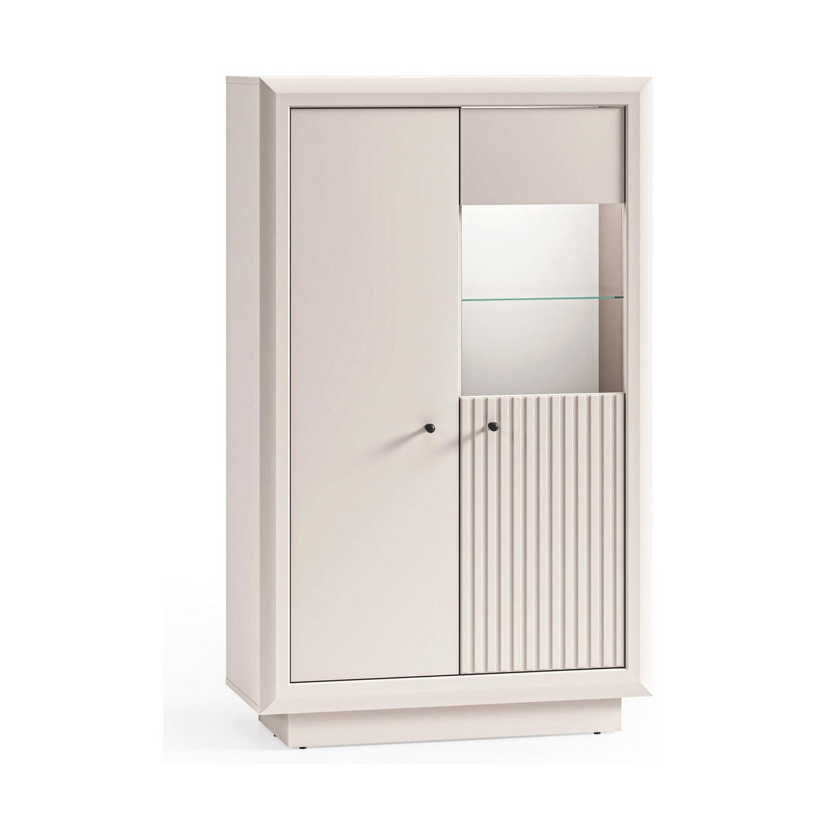 hi-markt Vitrine Kaschmir 92x150x40 cm