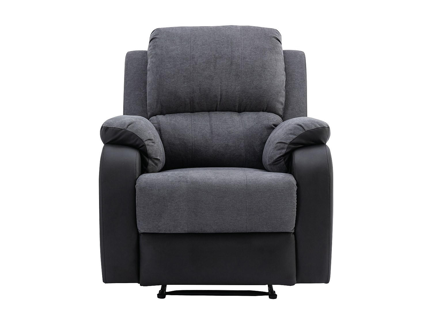 RELAXSESSEL - 1 Person - stoff - schwarz, grau Brody - Schwarz, Kunststoff/Textil (87/99/98cm) - Vente-Unique