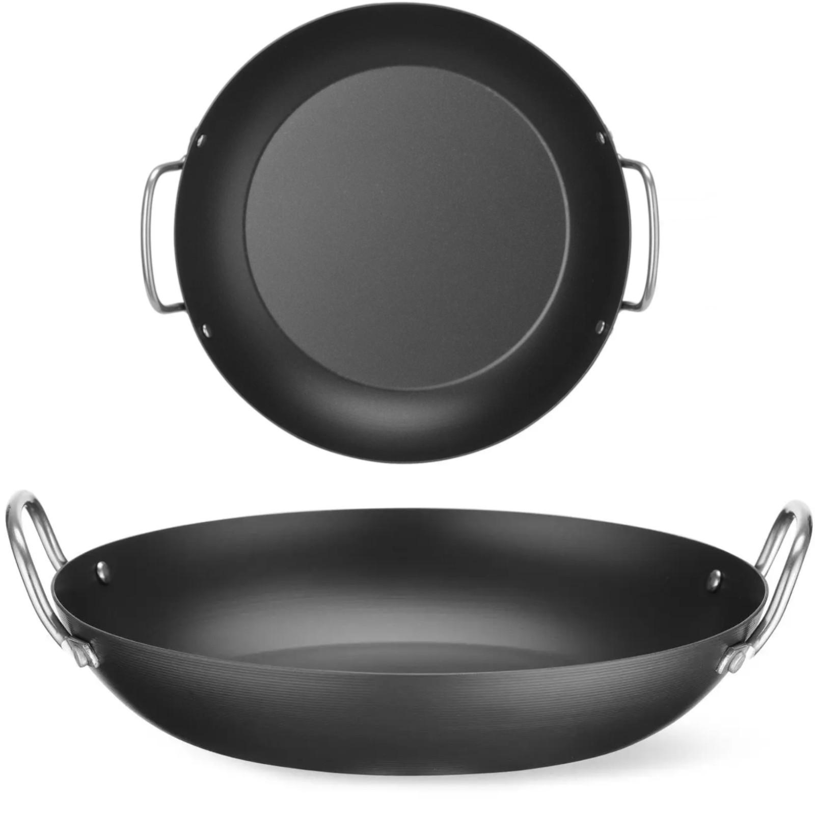 UNIVERSAL-SERVIERPFANNE aus Kohlenstoffstahl, Durchmesser 243 mm - Schwarz, Metall (28/24.3/7.8cm) - Hendi