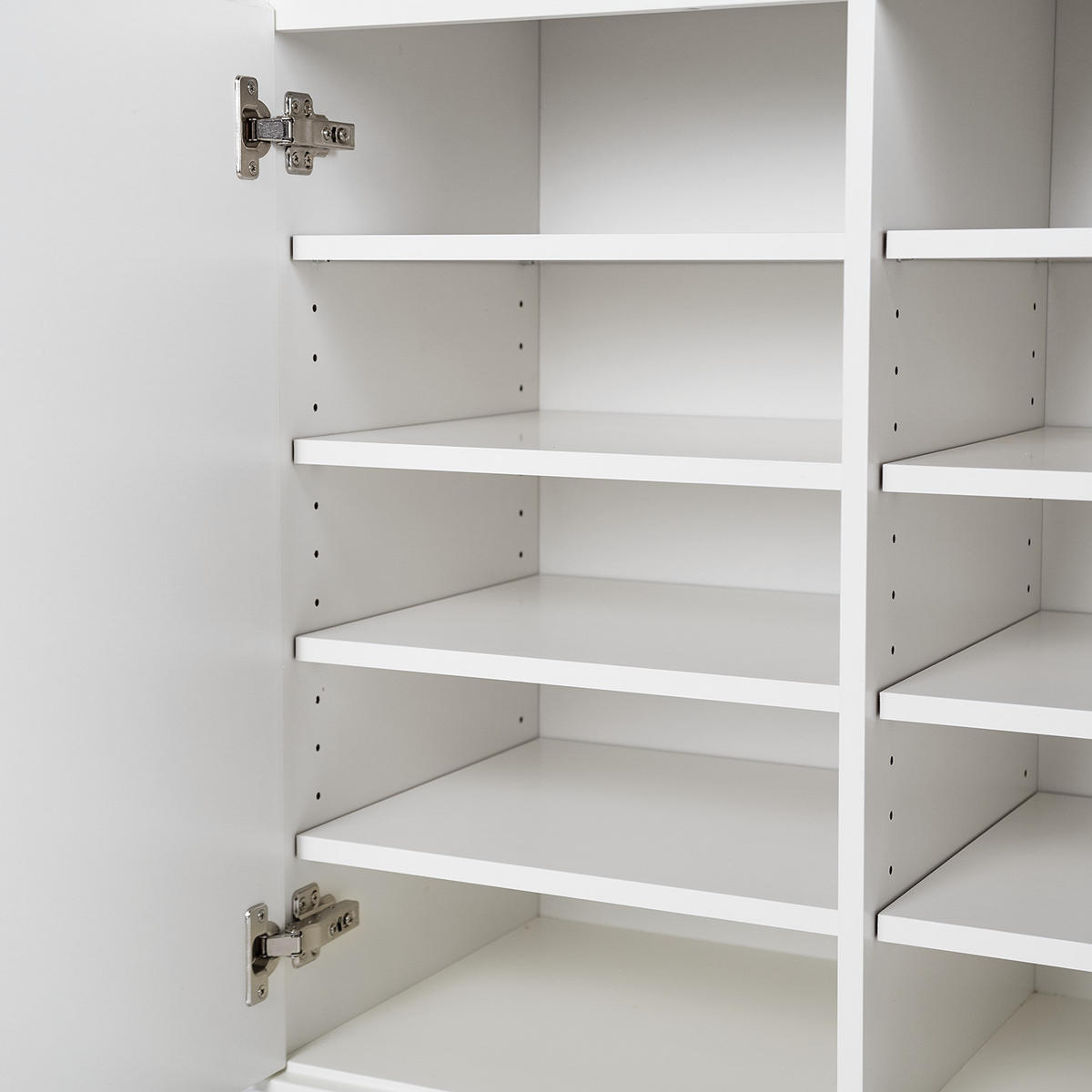 SCHUHKOMMODE mit Schubladen - Schwarz/Weiß, Holzwerkstoff/Metall (80/105/40cm) - home24