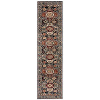 TEPPICH Hochflor GLAZERT in Blau, im Berber-Stil, 60 x 230 cm - Blau, Textil (60/230cm) - KADIMA DESIGN