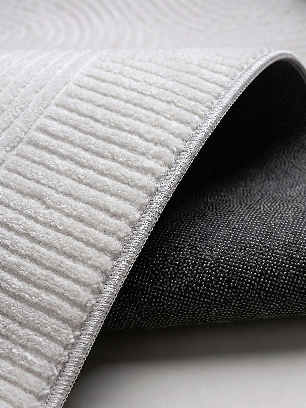 KURZFLORTEPPICH Antirutsch Geometrisch DALAR Polypropylen Weiß 200 x 280 cm - Weiß, Textil (200/280cm) - KADIMA DESIGN