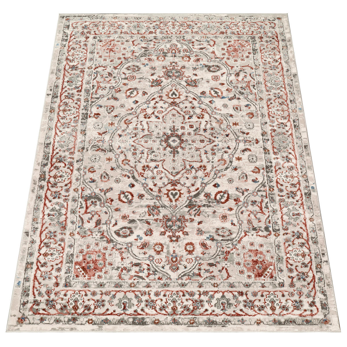 TEPPICH RETRO Weiß 140/200 cm - Weiß, Textil (140/200cm) - Tapiso