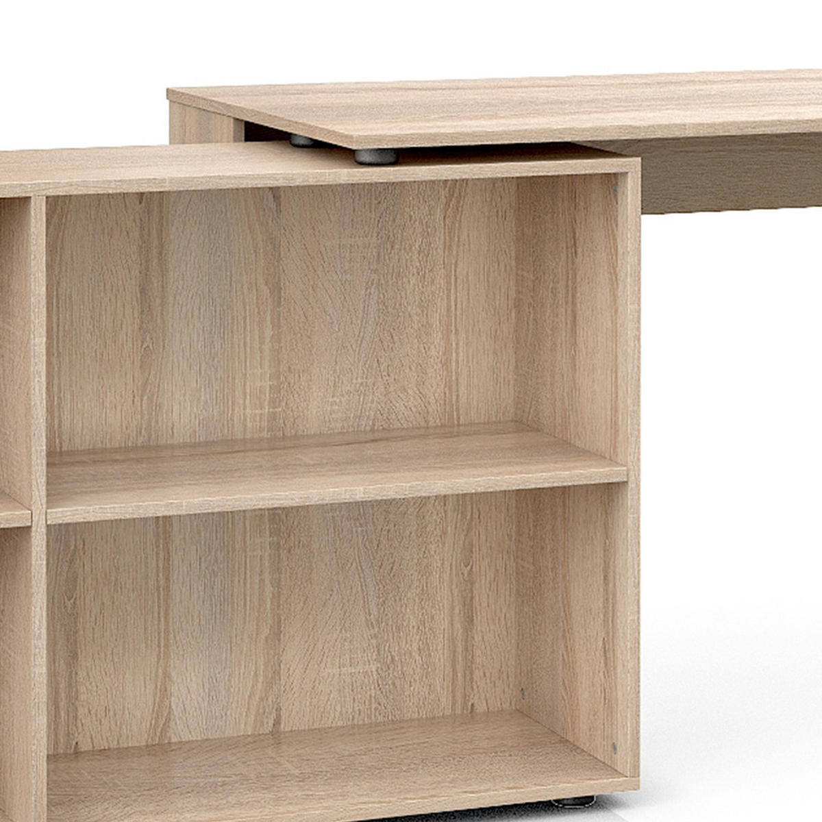 ECKSCHREIBTISCH FlexPlus Sonoma 137 x 60 cm - Sonoma Eiche, Holzwerkstoff (60/137/75.4cm) - Vicco