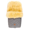 LAMMFELL-FUSSSACK Nelly, medizin, anthracite melange - Grau, Fell (46/8/88cm) - Kaiserbaby