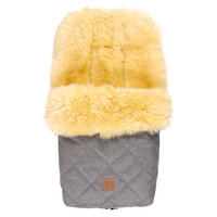 LAMMFELL-FUSSSACK Nelly, medizin, anthracite melange - Grau, Fell (46/8/88cm) - Kaiserbaby