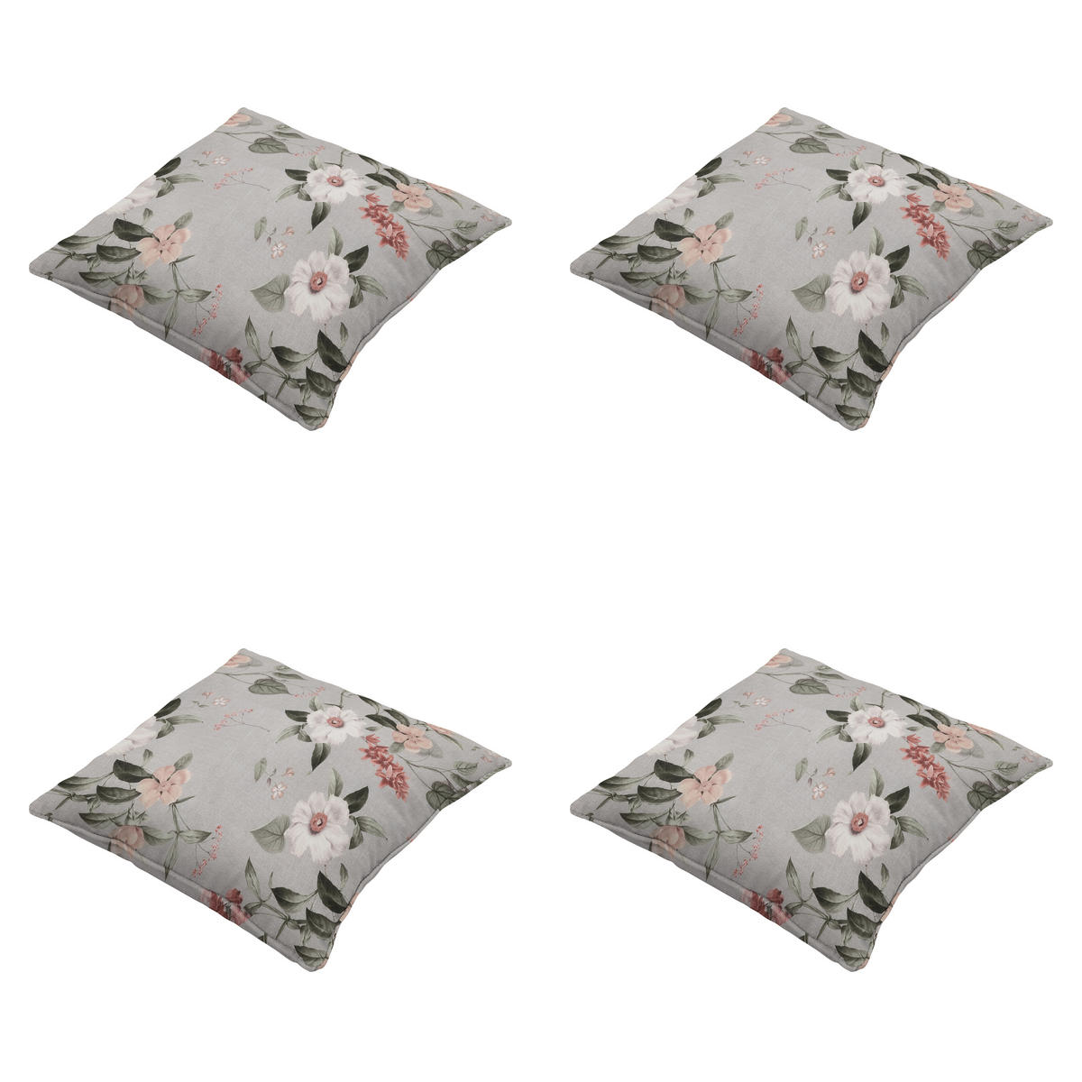 DEKORATIONSKISSEN Julliete - Mehrfarbig - 50/50/10 cm - 4er-Set - Multicolor, Textil (50/50cm) - Madison