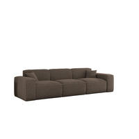 SOFA 3-sitzer Celes Premium In Sven - Braun, Holzwerkstoff/Textil (218/73/90cm) - Fun Möbel