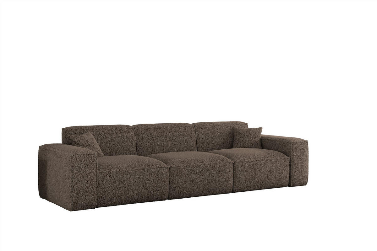SOFA 3-sitzer Celes Premium In Sven - Braun, Holzwerkstoff/Textil (218/73/90cm) - Fun Möbel
