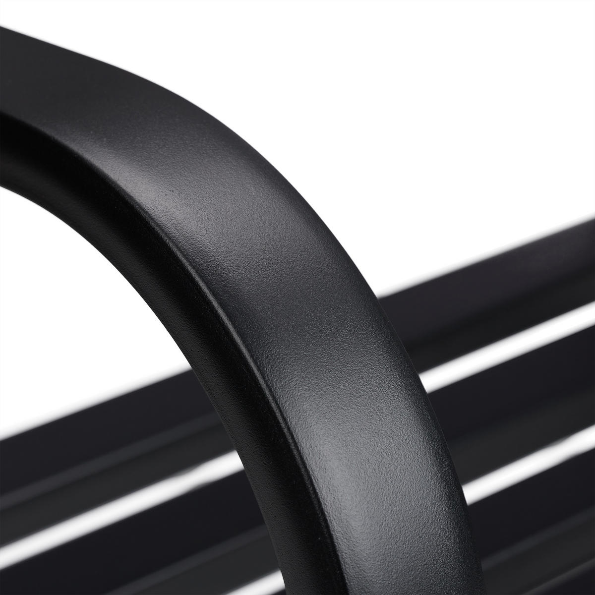 GARTENSTUHL Metall - Schwarz, Metall (60/85.5/56cm) - Relaxdays