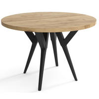 TISCH Schwarz Adi Ausziehbar - Schwarz, Holzwerkstoff (90/90/76cm) - Sepro Meble