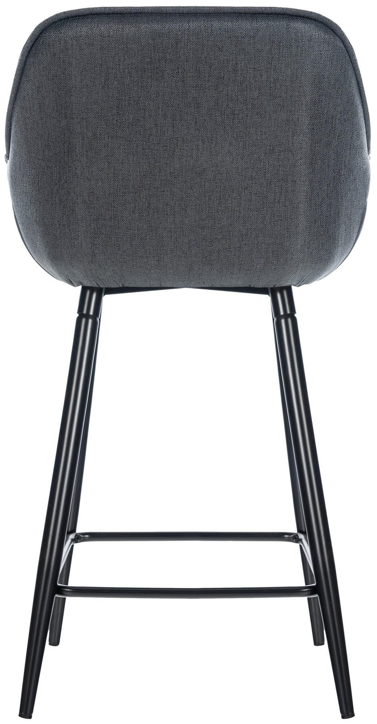 BARHOCKER Gibson 93,5x54x57,5 cm dunkelgrau - Dunkelgrau, Textil (54/93.5/57.5cm) - furnicato