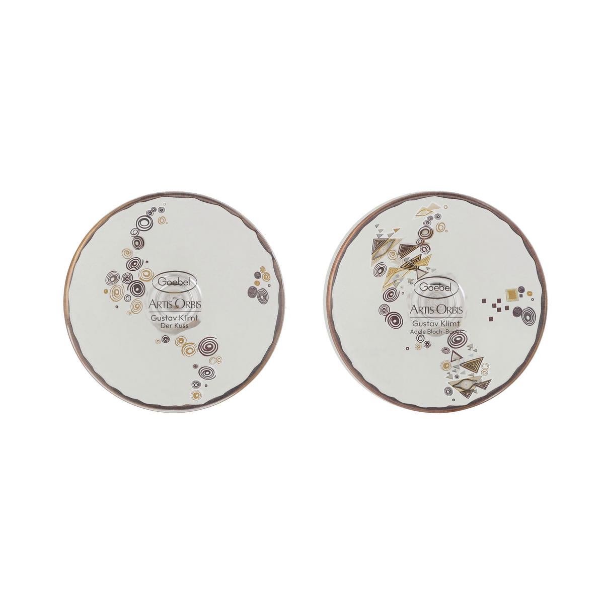 SEKTGLAS Gustav Klimt - Adele & der Kuss, Glas, Bunt, Füllmenge 100 ml - Multicolor, Glas (0.15L) - Goebel