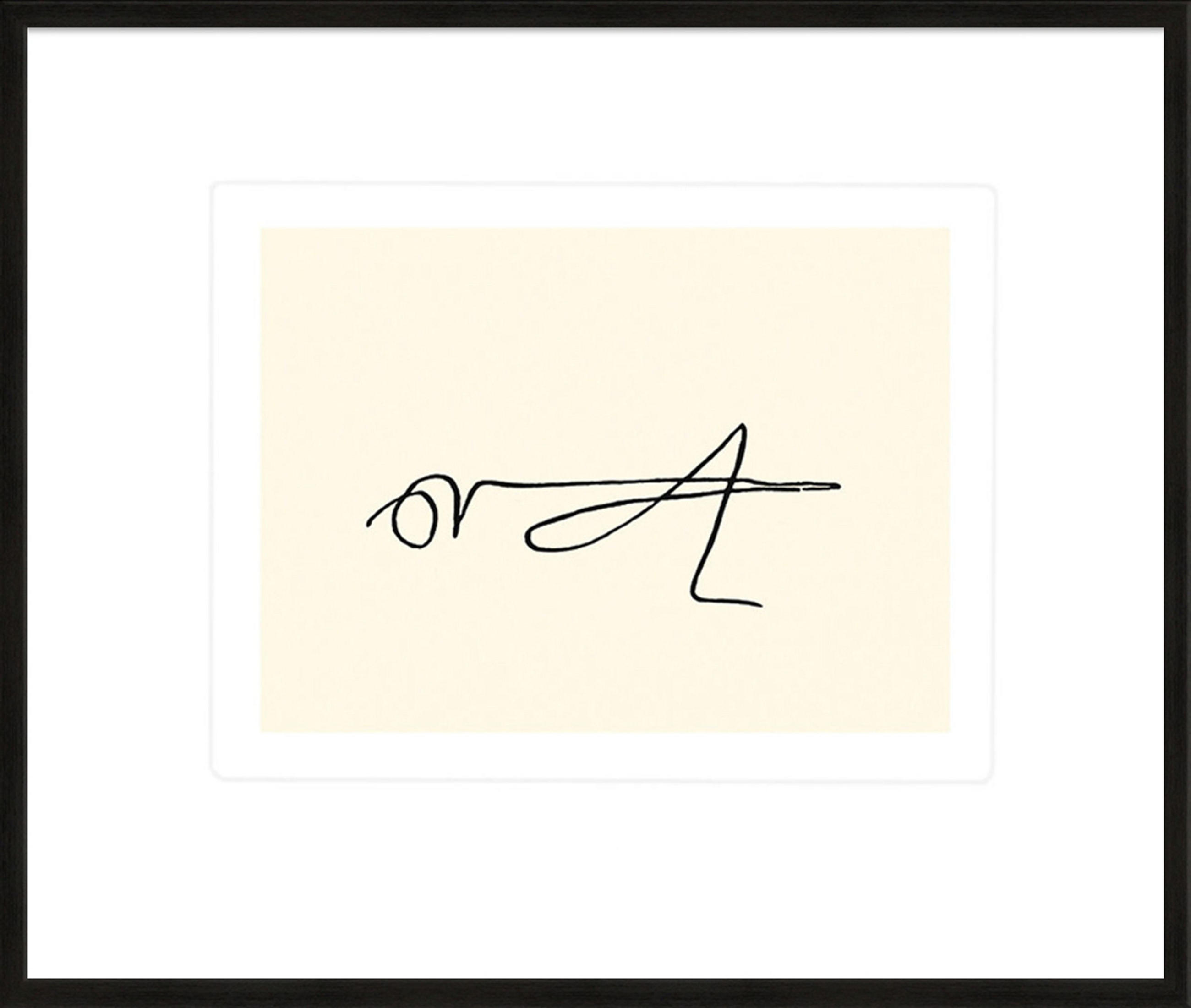 BILD gerahmt 63x53 cm Pablo Picasso „Grashüpfer“ - Weiß, Holz (63/53cm) - artissimo