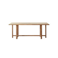 GARTENTISCH Antonia Natur aus Teak - Naturfarben, Holz (80/200/75cm) - Tikamoon
