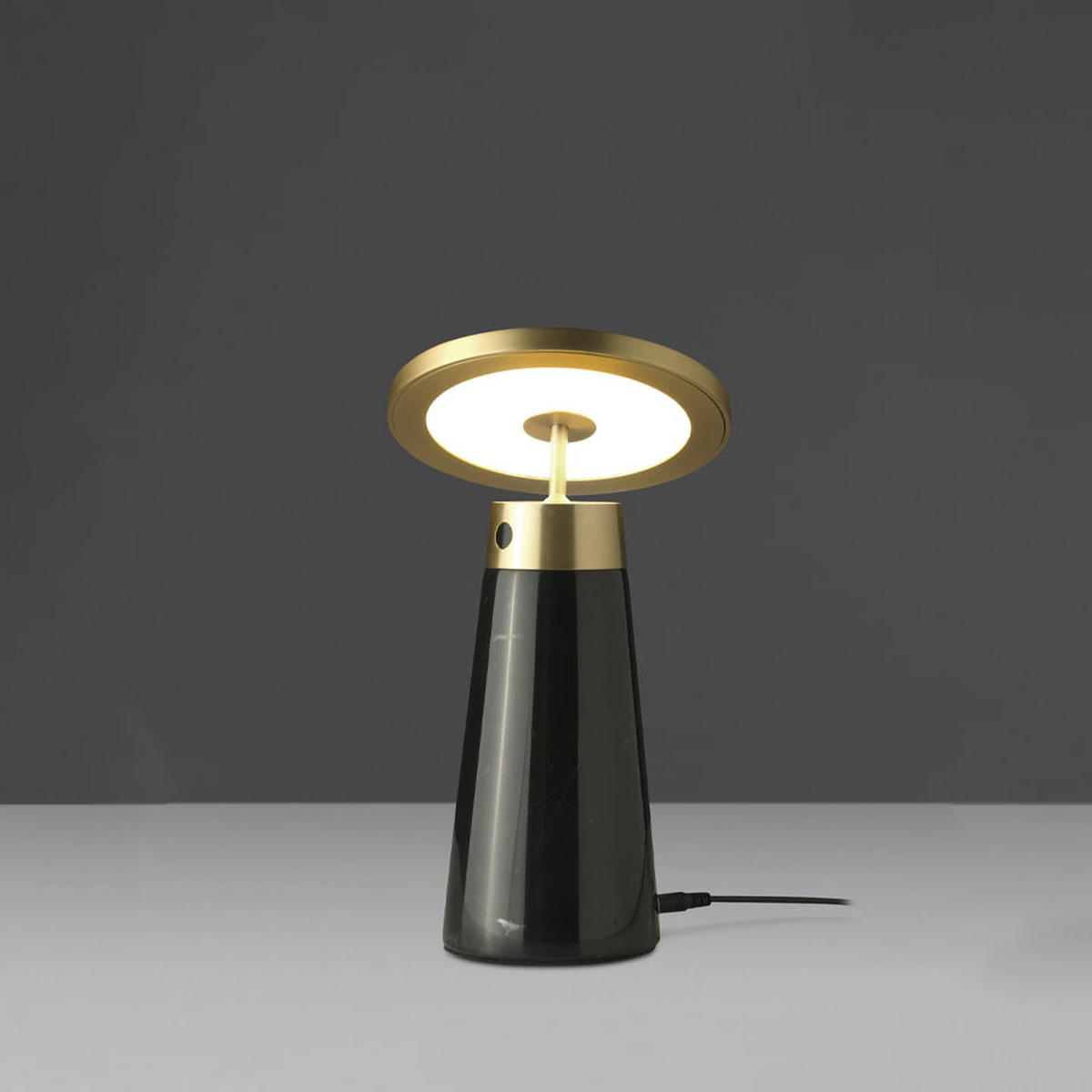TISCHLAMPE Stahl Schwarz , Gold - Goldfarben/Schwarz, Metall (16/16/26cm) - ANGEL CERDA