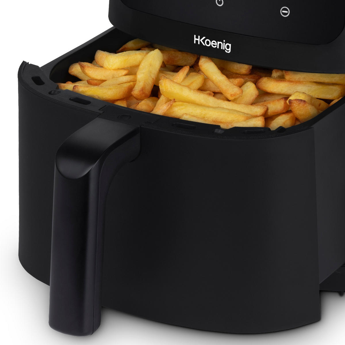 AIRFRYER XXL FRY880, Schwarz, Fritteuse ohne Öl, Kapazität 8L - Schwarz, Metall (30.5/38.5/37cm) - HKoenig