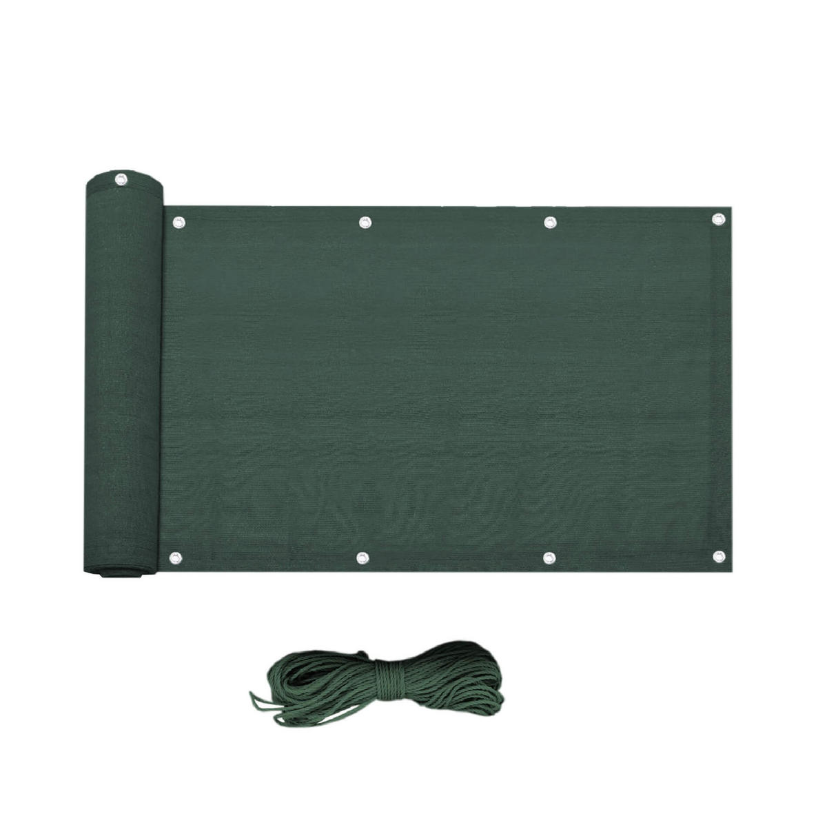 BALKONABDECKUNG Grün 600/1/75 cm - Grün, Kunststoff (600/75cm) - Mobili Rebecca