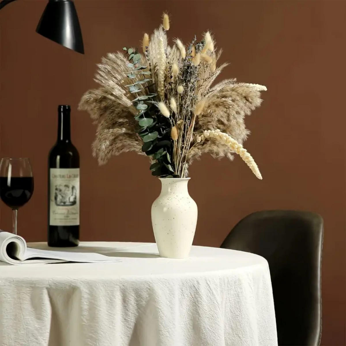 TROCKENBLUME 89 Stück, Für Home Hochzeit Esszimmertisch Deko - Multicolor, Naturmaterialien (7cm) - Kaket