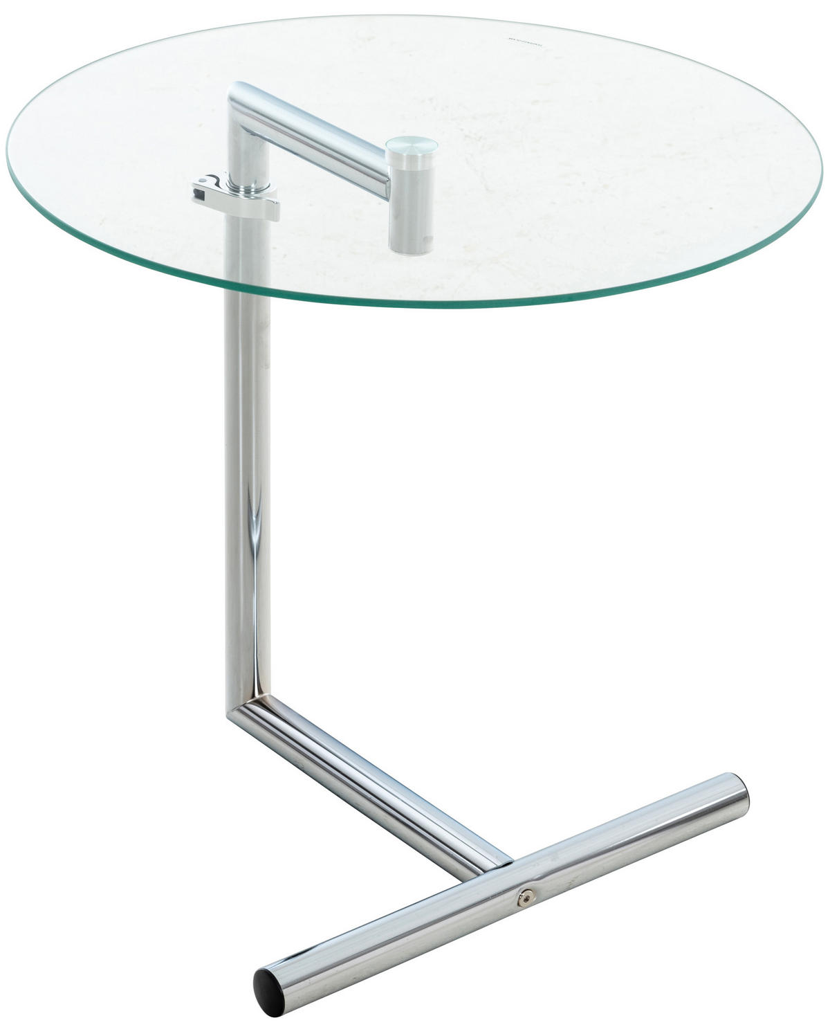 BEISTELLTISCH rund 45 cm Glas klarglas - Klar, Glas/Metall (45/45/41cm) - CLP