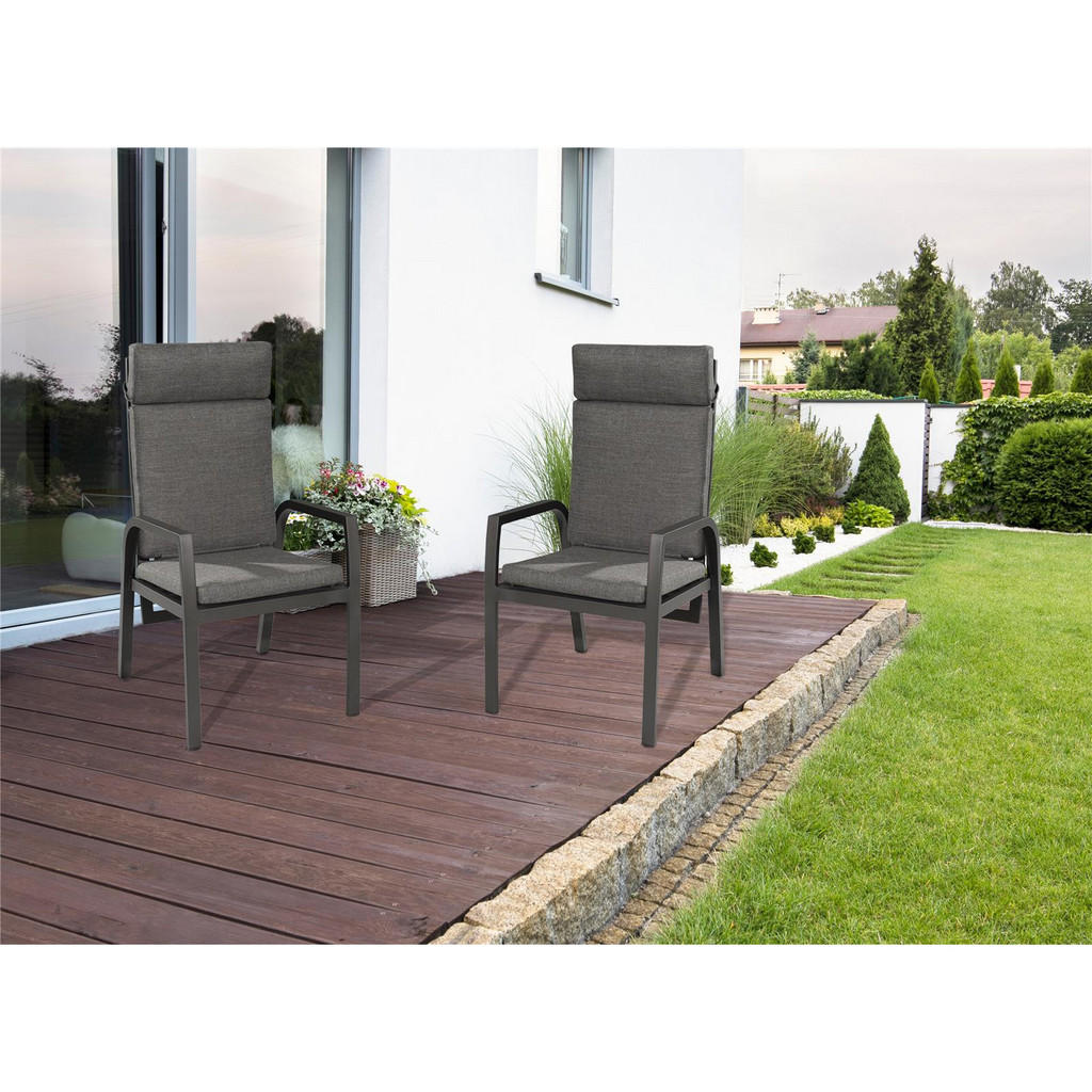 Thumbnail - Green Spirit Gartensessel, Grau, Kunststoff, 63x109x58 cm, Gartenmöbel, Gartenstühle, Gartenstühle
