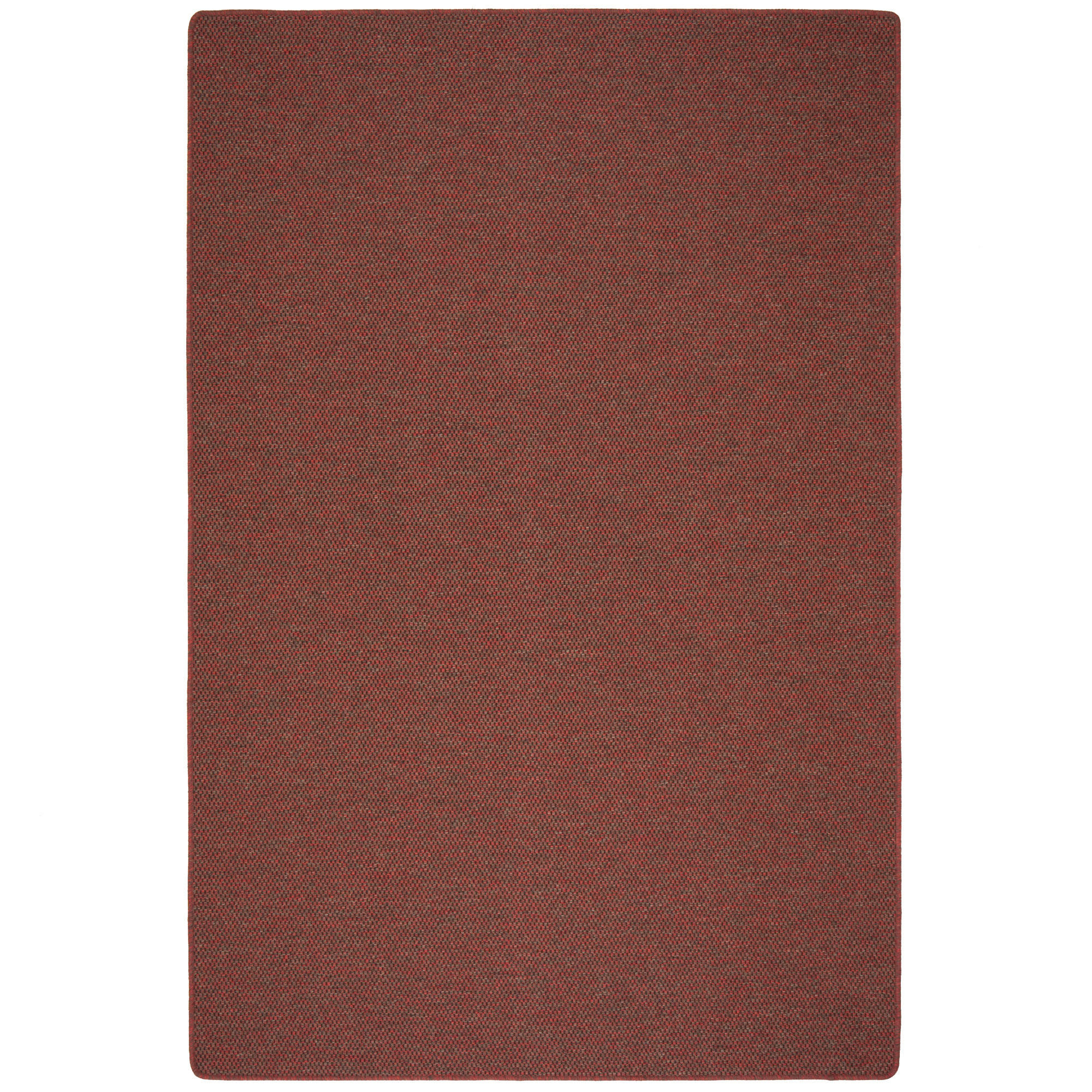 FLACHGEWEBE NATUR TEPPICH BENTZON - Rot, Textil (100/100cm) - Snapstyle