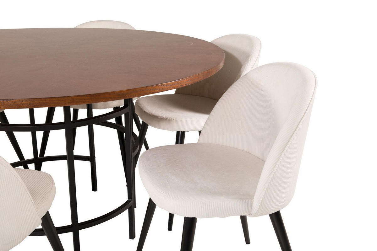 TISCHGRUPPE Beige - Beige, Holzwerkstoff (140/74/140cm) - ebuy24