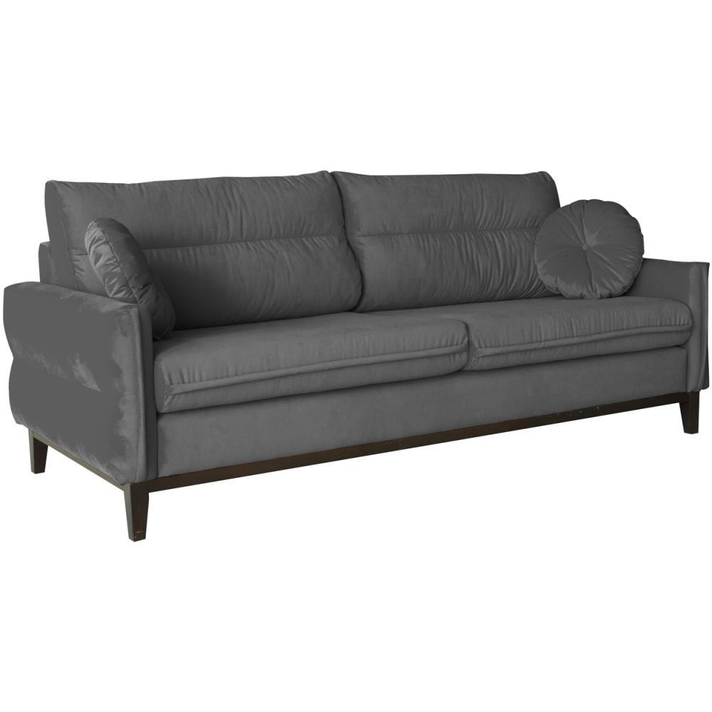 Beautysofa Sofa Grau 218x95x94 cm