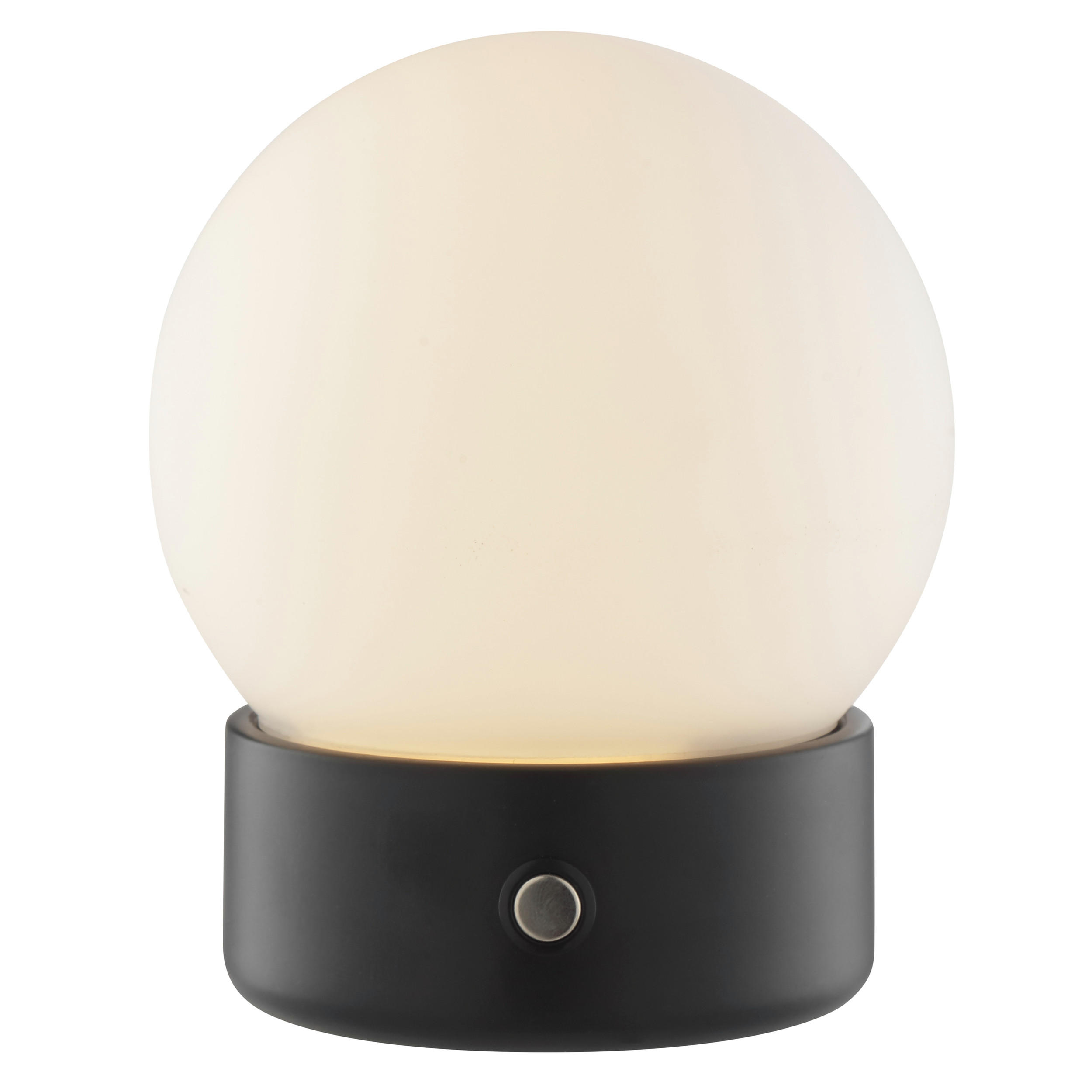 TISCHLEUCHTE Dori Weiß/Schwarz 10,5/10,5/12,8 cm - Multicolor, Glas (10.5/10.5/12.8cm) - Brilliant