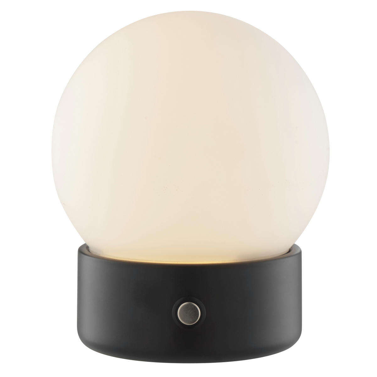 TISCHLEUCHTE Dori Weiß/Schwarz 10,5/10,5/12,8 cm - Multicolor, Glas (10.5/10.5/12.8cm) - Brilliant