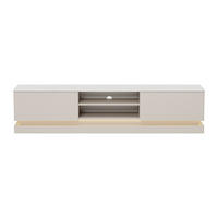 TV-BOARD - 190 cm x 40 cm - Holz, Platte - Beige, Weiß - DEVIKA - Beige/Weiß, Holz (190/44/40cm) - Vente-Unique
