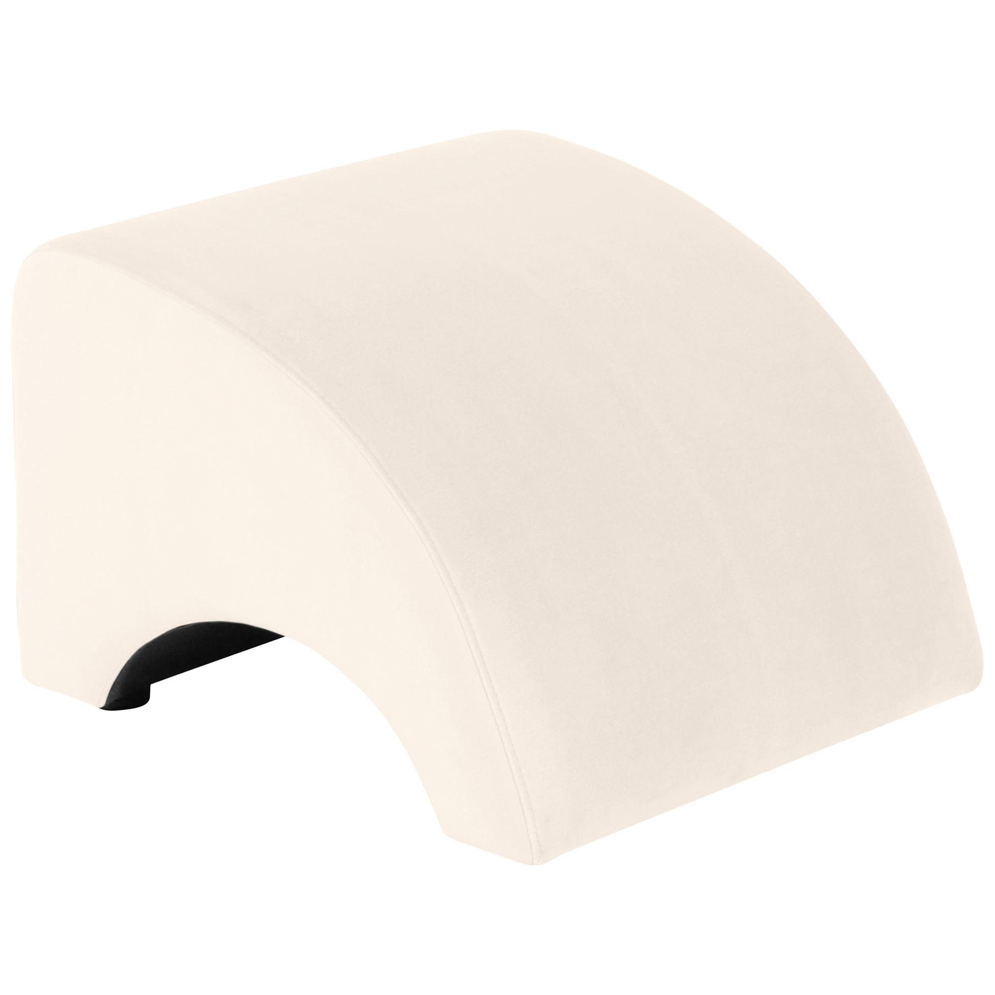58aufmkessel Polsterhocker Creme 52x37x54 cm